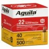 Top 10 😉 Aguila Ammunition 22LR High Velocity Solid Point 40GR Ammunition - 500ct. ✔️