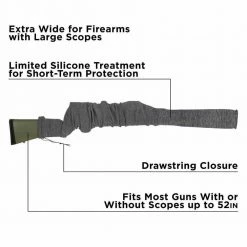 Best Pirce ❤️ Allen Company Long Gun Sock - For Extra Wide Firearms With Large Scopes 🎁 -Cheap Hunting & Fishing Store 0050599 3