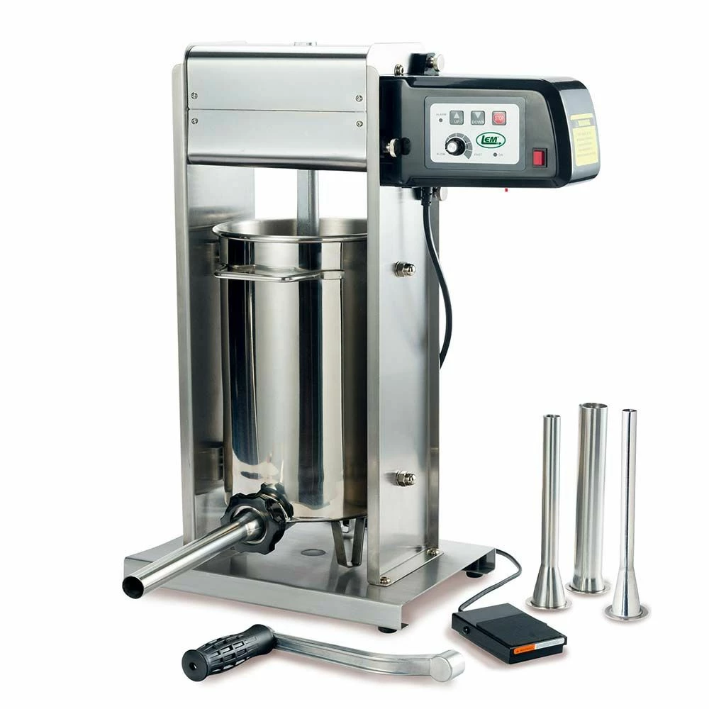 Discount ๐คฉ Lem Big Bite Motorized Sausage Stuffer 20 Lb. With 4 Stainless Steel Tubes ๐ 1 Discount ๐คฉ Lem Big Bite Motorized Sausage Stuffer 20 Lb. With 4 Stainless Steel Tubes ๐