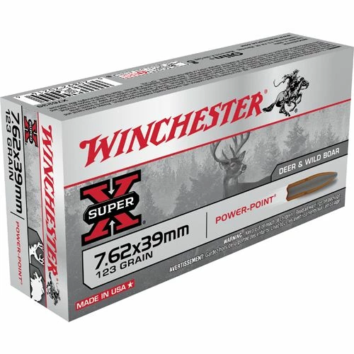 Brand new 💯 Winchester® Super - X Rifle Ammunition 7.62X39MM Russian 123 Grain Soft Point 🌟 1 Brand new 💯 Winchester® Super - X Rifle Ammunition 7.62X39MM Russian 123 Grain Soft Point 🌟