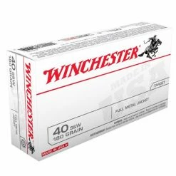 Brand new ⭐ Winchester® 40 S&W Pistol 180 Grain Full Metal Jacket Centerfire Ammunition ⌛